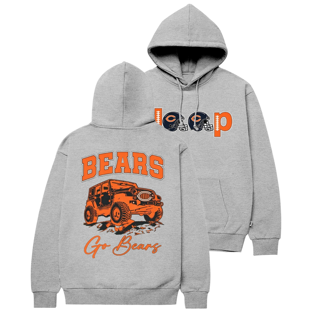 Chicago Bears x Jp go Bears Unisex Casual Hoodie