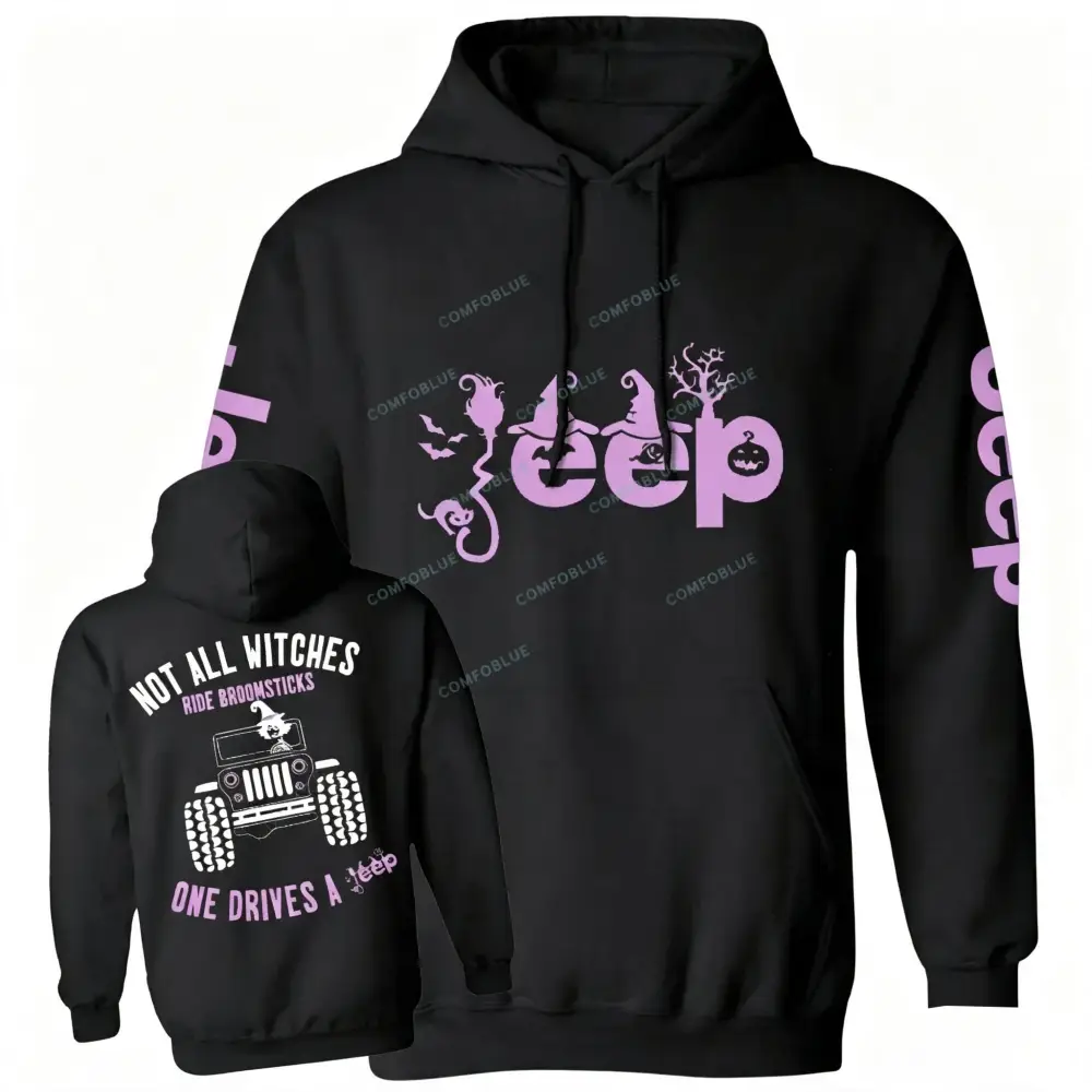 Halloween Not All Witches Ride Broomsticks Unisex Hoodie