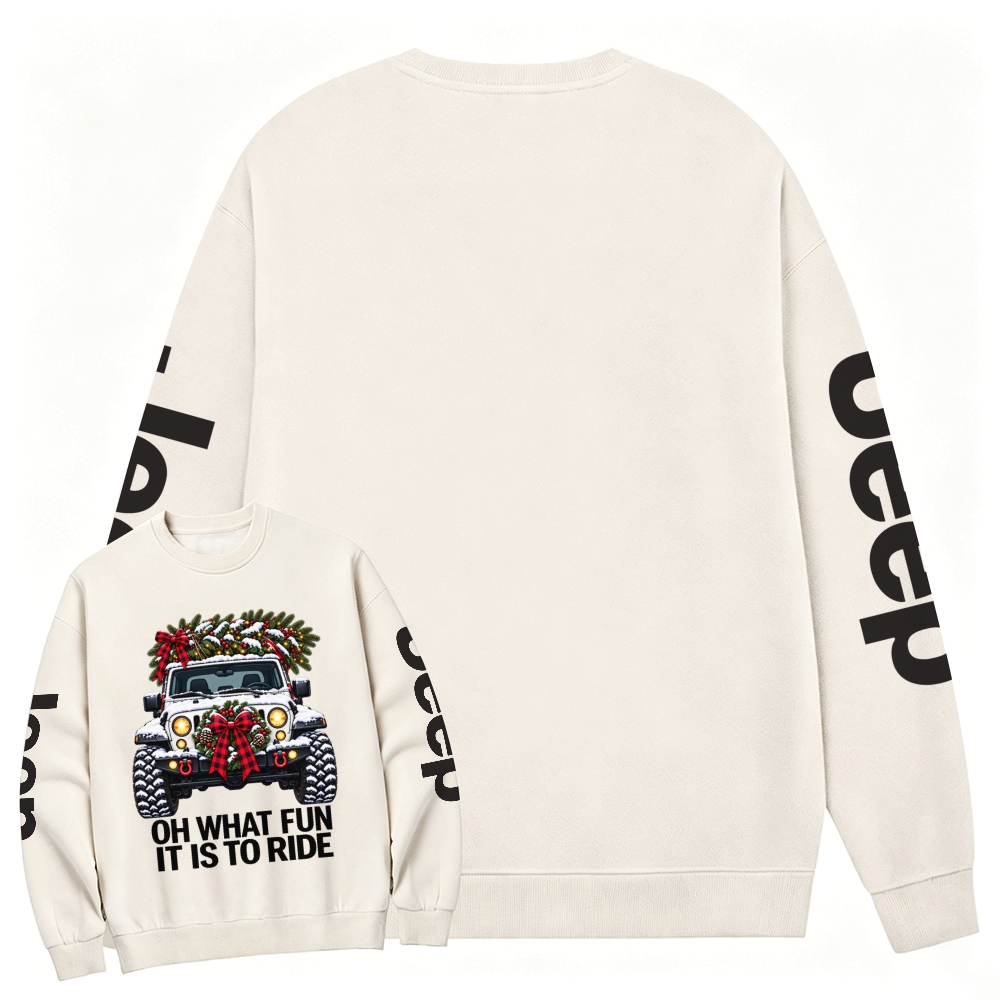 Oh What Fun Christmas Offroad Cotton Sweatshirt