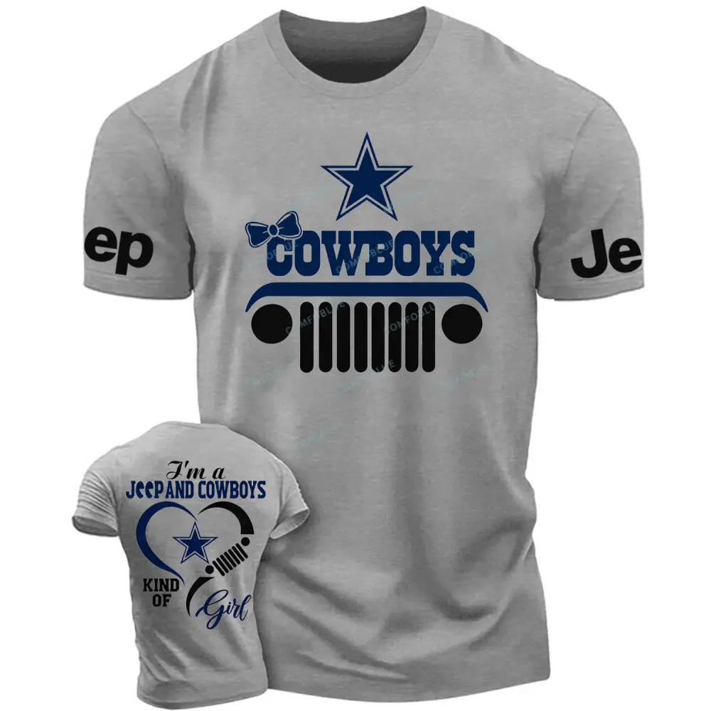 Dallas Cowboys I’m a Jp and Cowboys kind of girl Cotton T-shirt