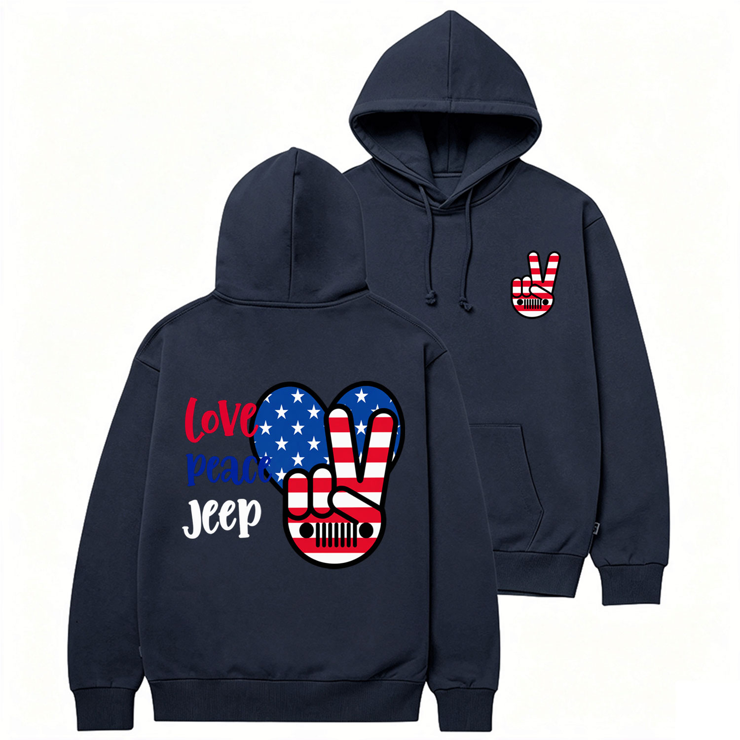 Peace Love JP Cotton Hoodie