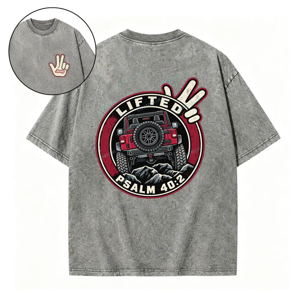 Christian "Lifted" 4x4 Offroad Jp Wave Washed T-Shirt