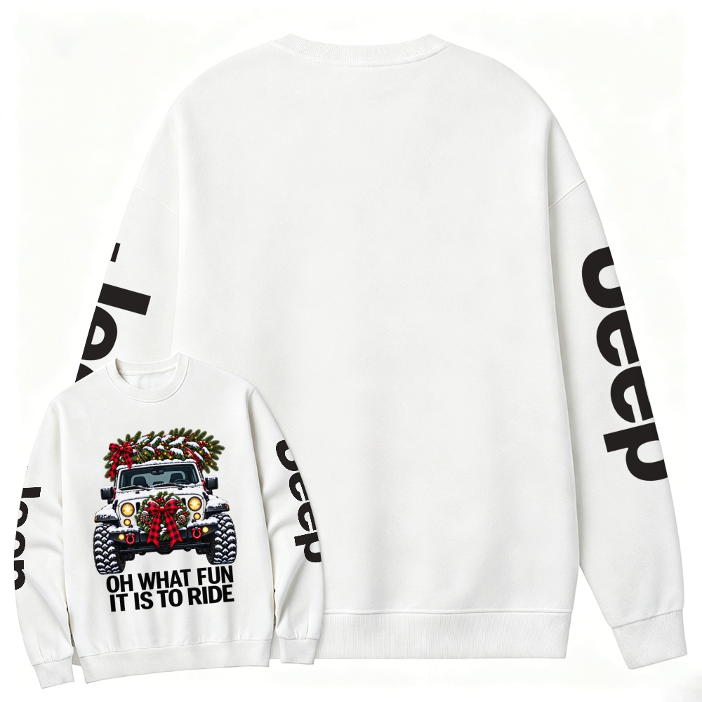 Oh What Fun Christmas Offroad Cotton Sweatshirt