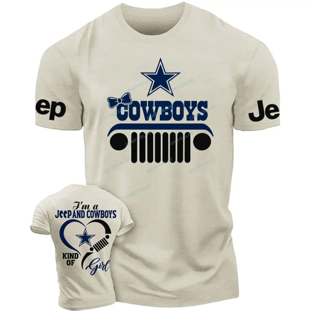 Dallas Cowboys I’m a Jp and Cowboys kind of girl Cotton T-shirt