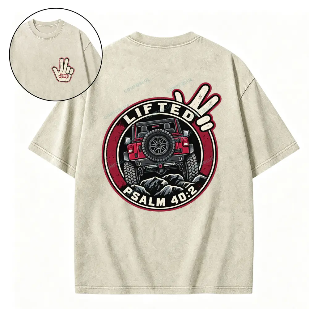 Christian "Lifted" 4x4 Offroad Jp Wave Washed T-Shirt