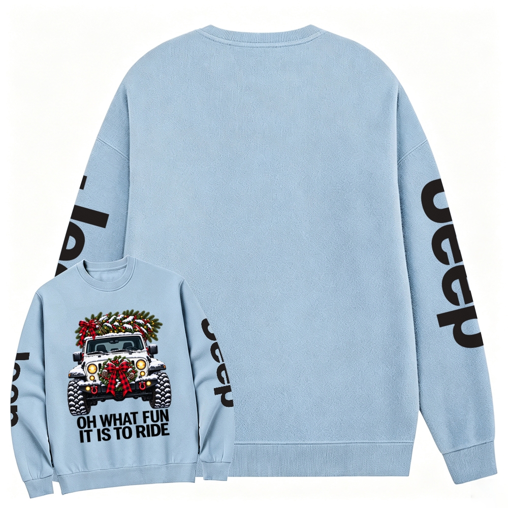 Oh What Fun Christmas Offroad Cotton Sweatshirt