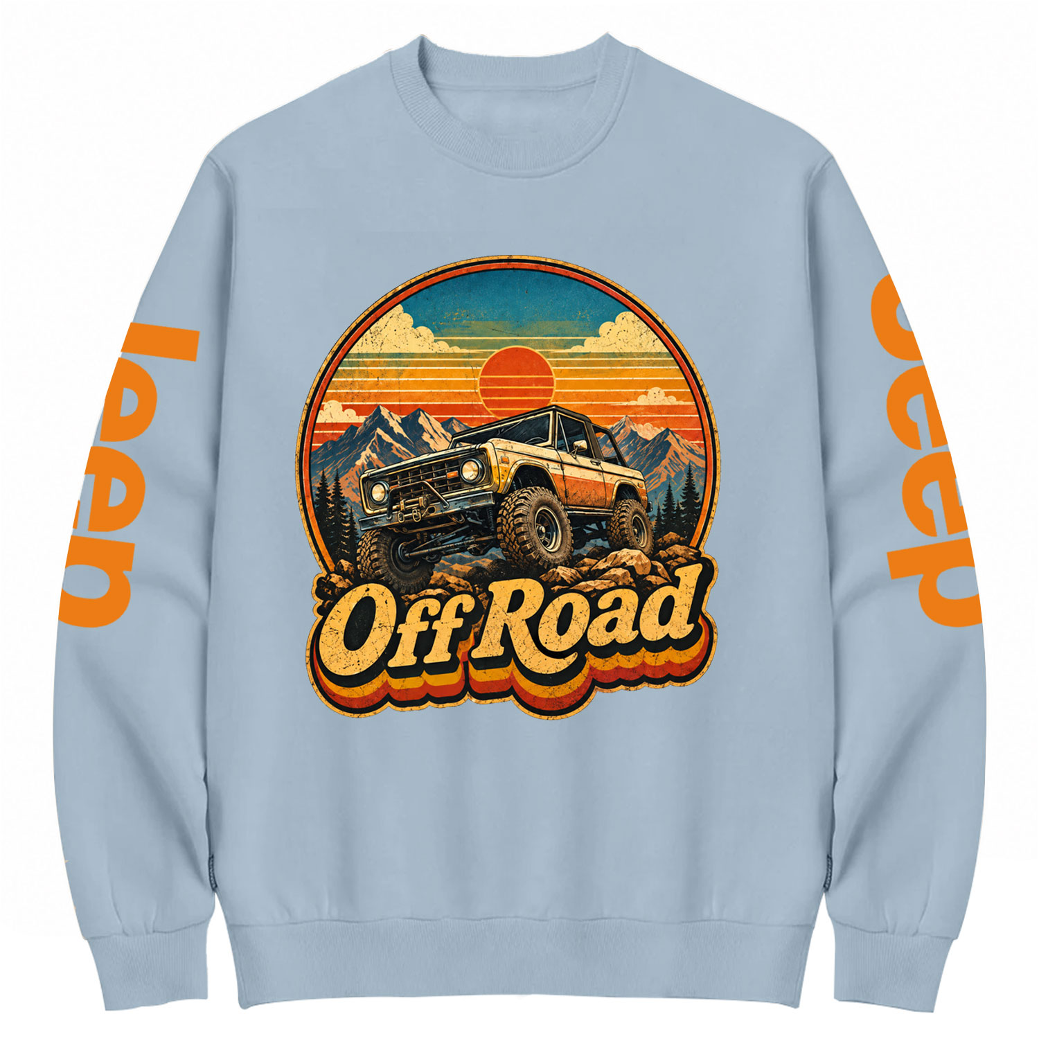 Aged Worn Gladiator Off Road Jp Style Unisex Cotton Sweatshirt