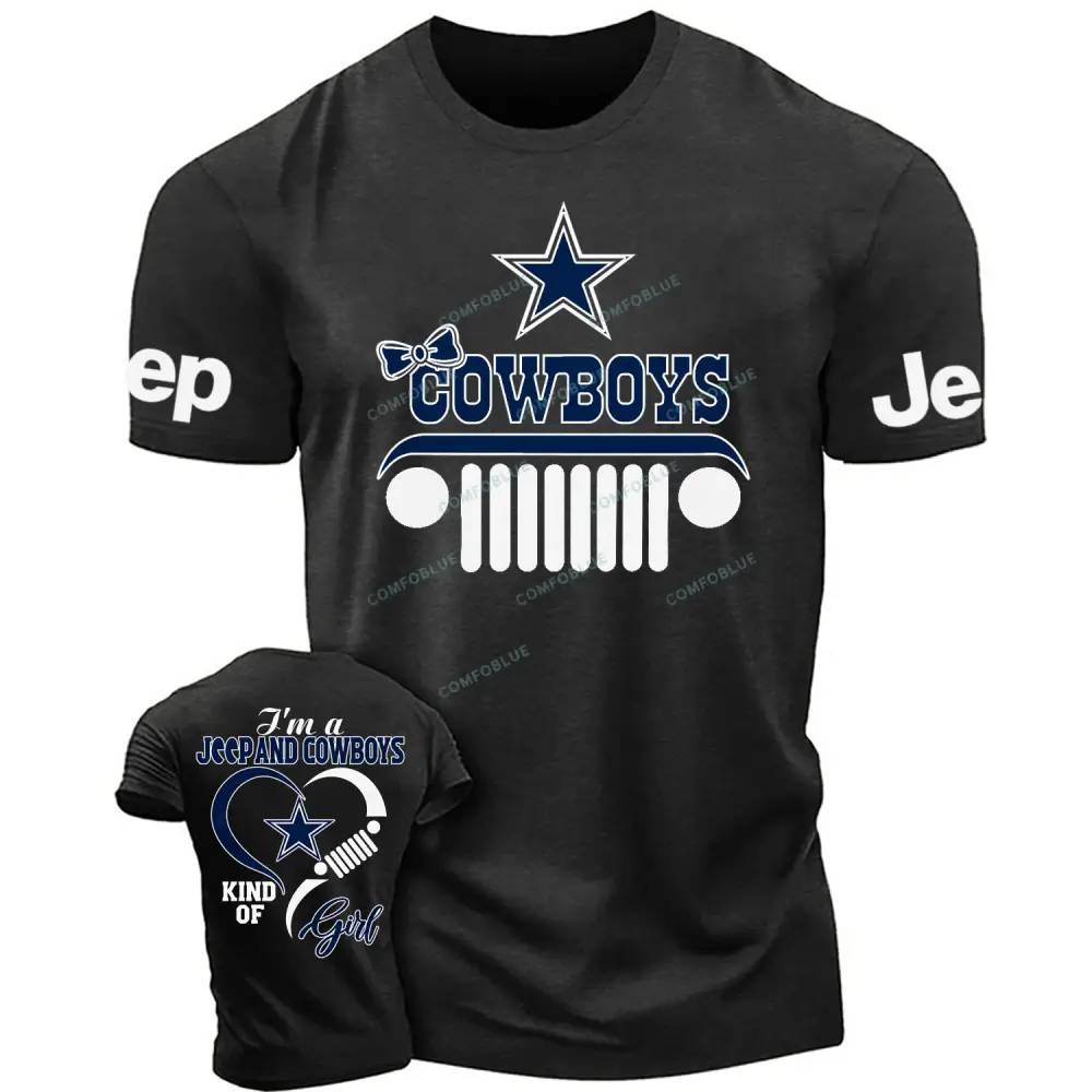 Dallas Cowboys I’m a Jp and Cowboys kind of girl Cotton T-shirt