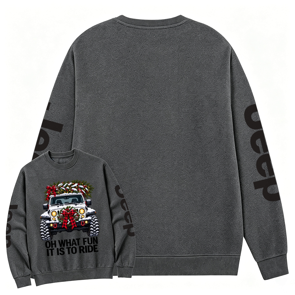 Oh What Fun Christmas Offroad Cotton Sweatshirt