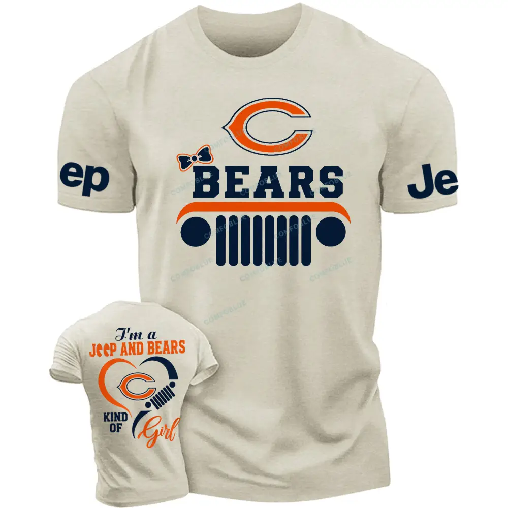 Chicago Bears I’m a Jp and Cowboys girl  Cotton T-shirt