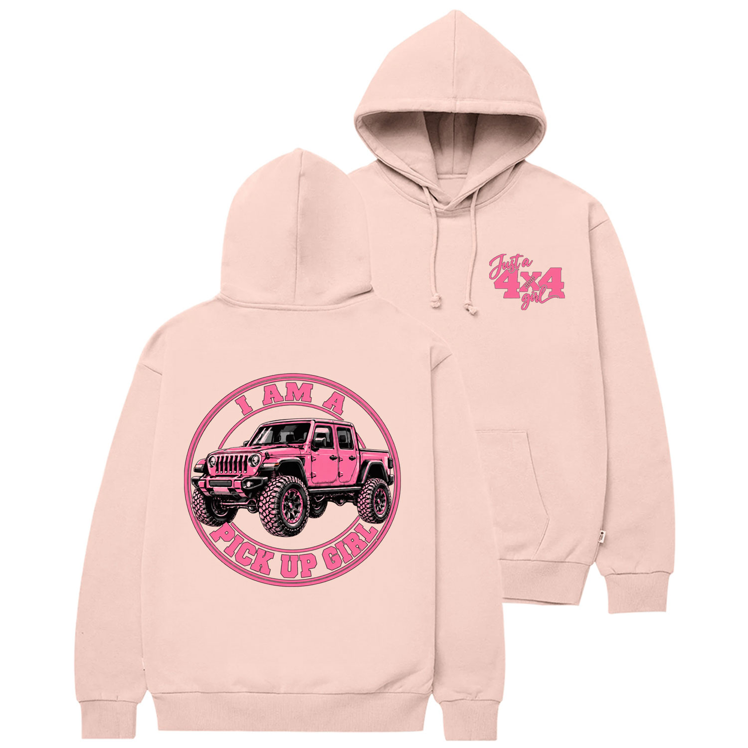 I Am A Pick Up Girl Cotton Hoodie