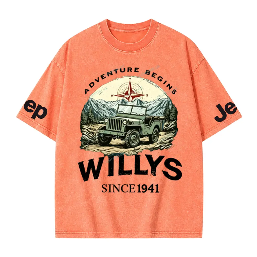 Begins Willys 1941 Jp Washed T-Shirt