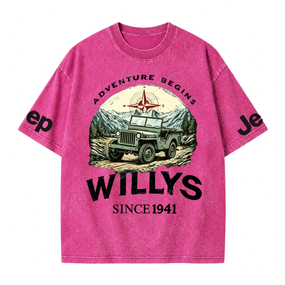Begins Willys 1941 Jp Washed T-Shirt