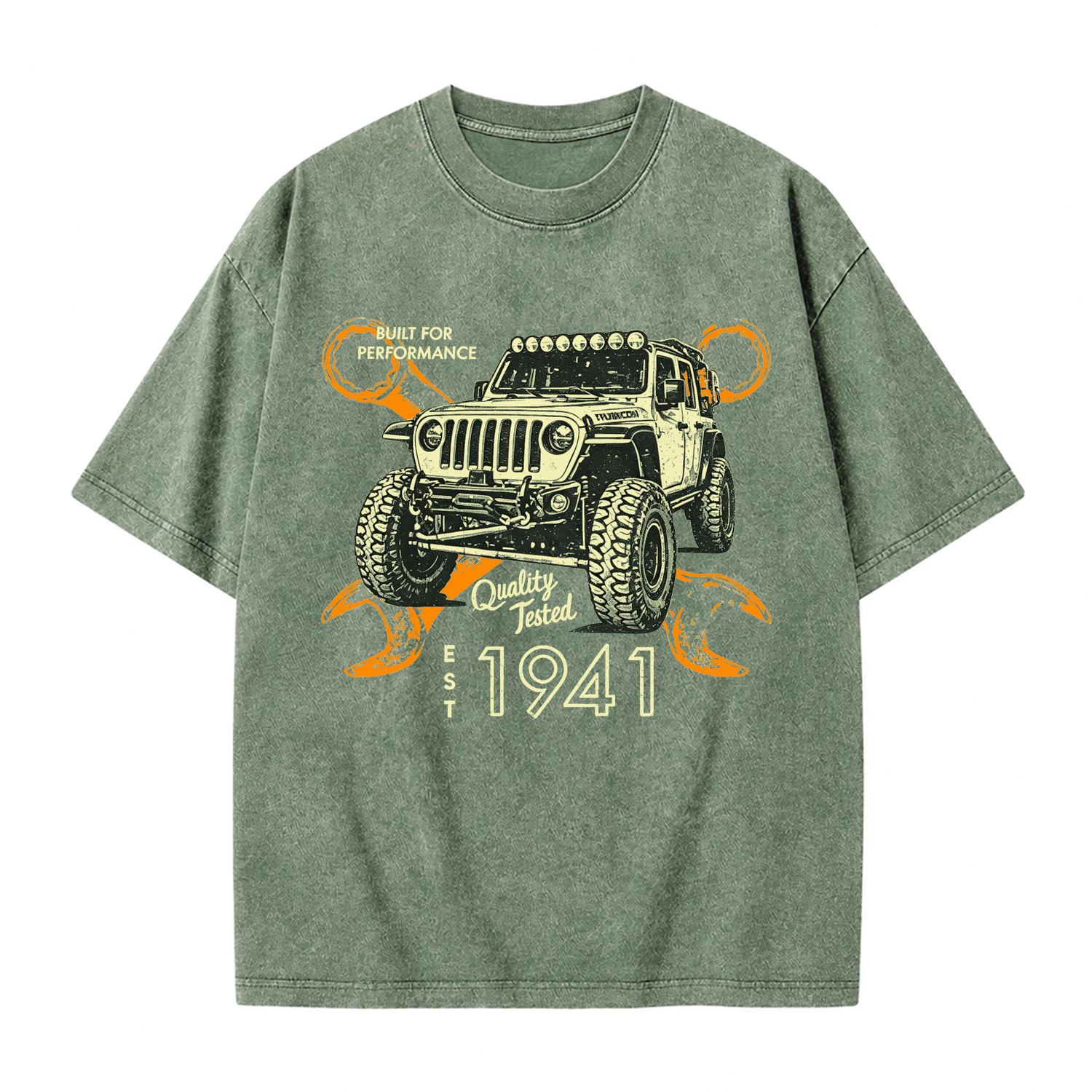 Jp Garage Est 1941 Unisex Washed T-Shirt