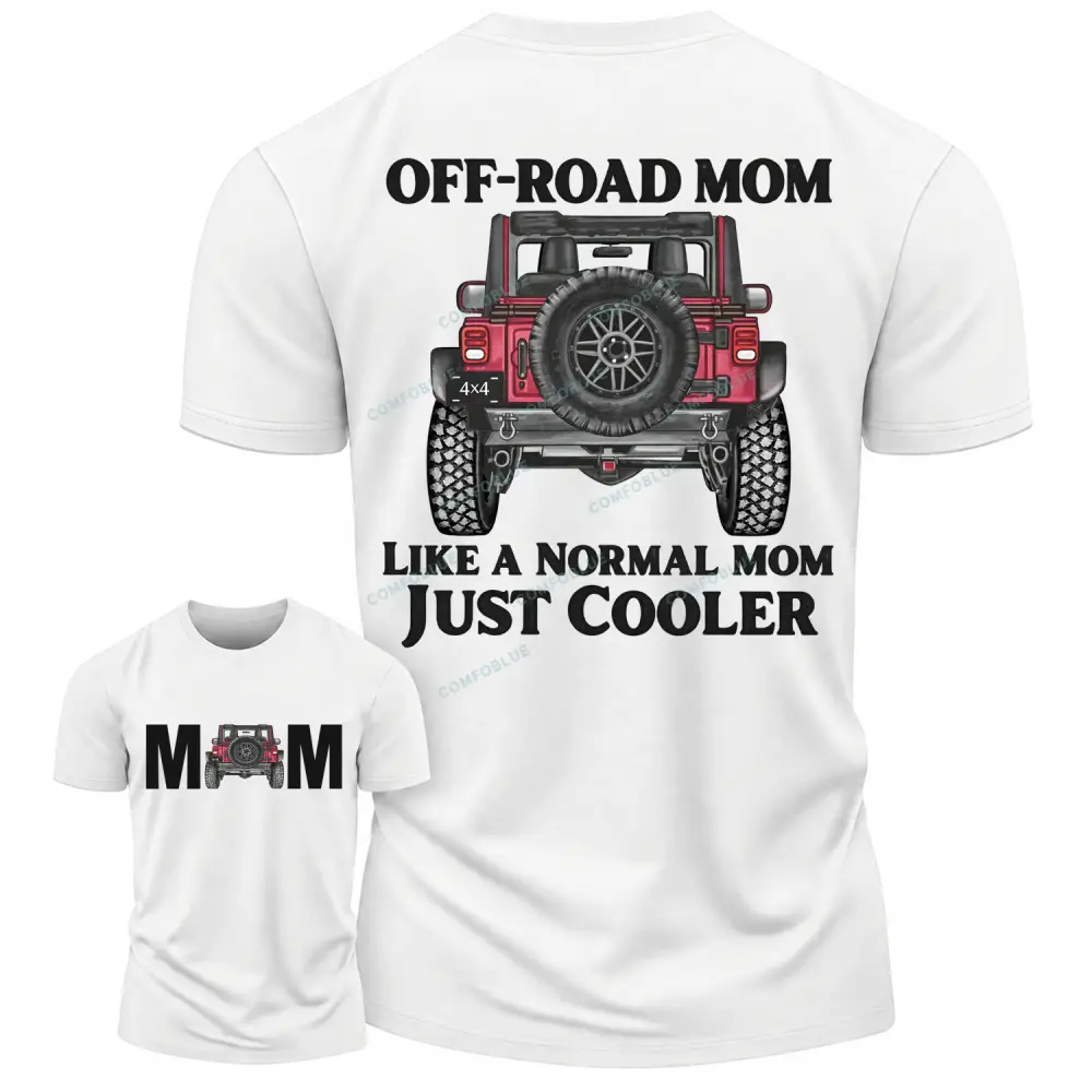 Trail Mom 4x4 Front & Back Cotton T-shirt