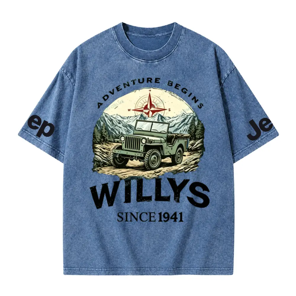 Begins Willys 1941 Jp Washed T-Shirt