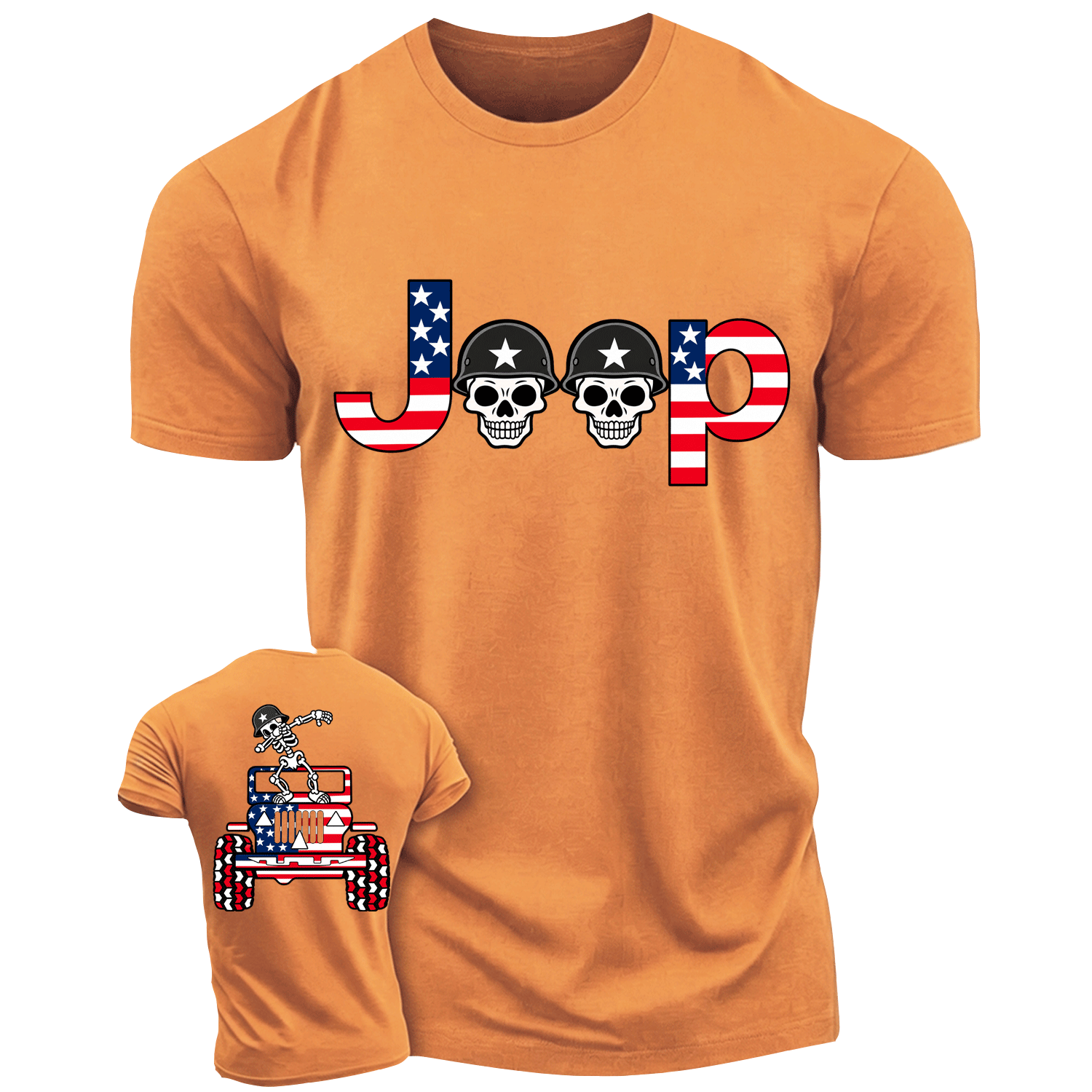 Skeletons Dancing on Jps Veterans Day Cotton T-shirt