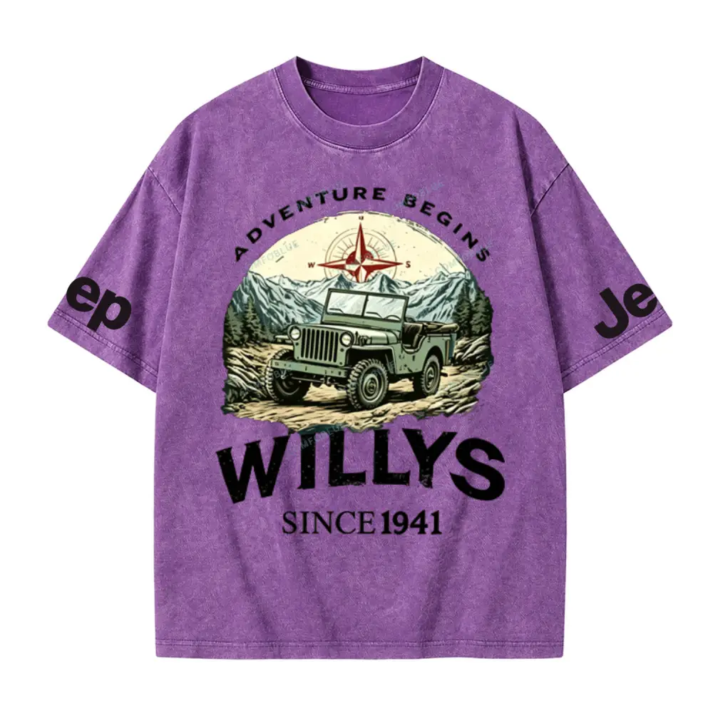 Begins Willys 1941 Jp Washed T-Shirt