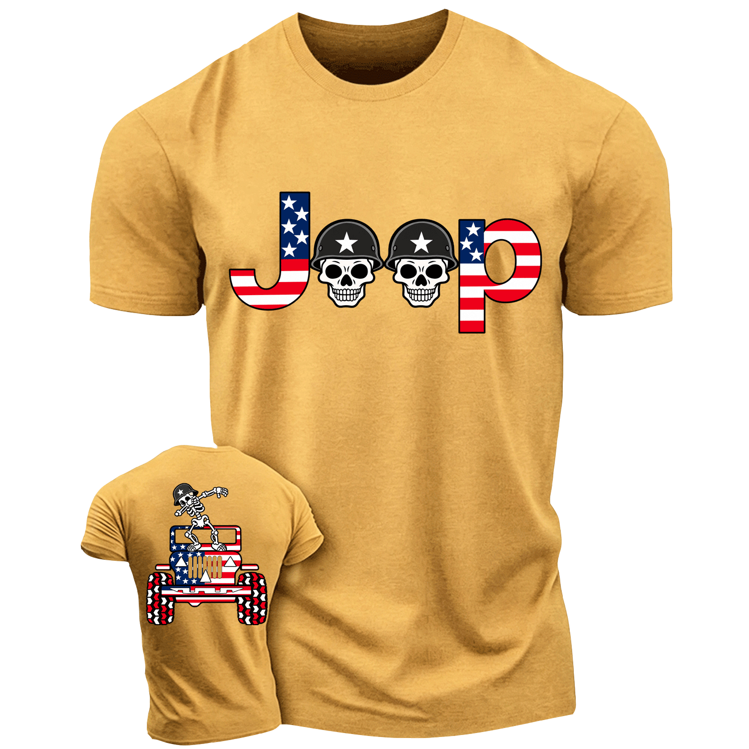 Skeletons Dancing on Jps Veterans Day Cotton T-shirt
