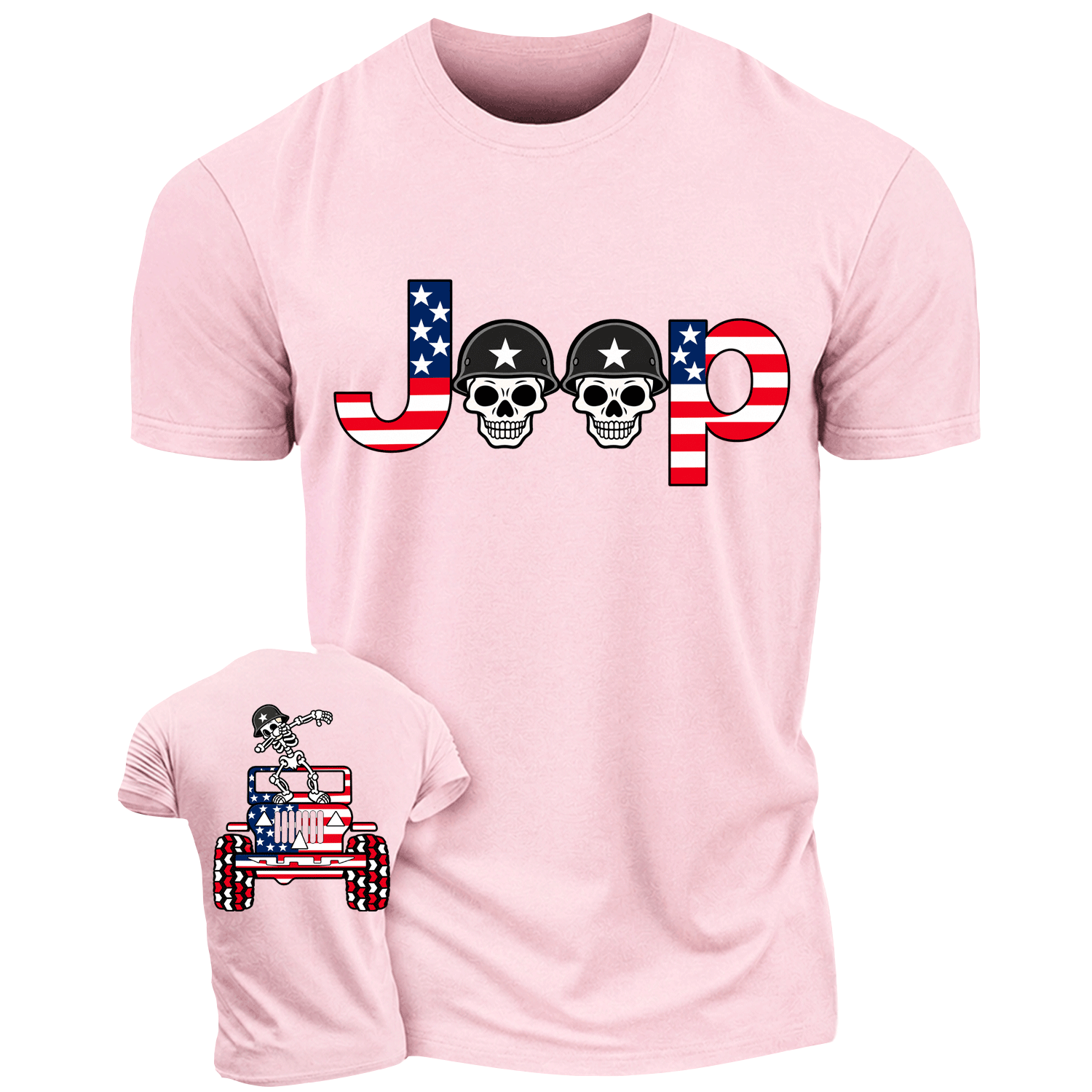 Skeletons Dancing on Jps Veterans Day Cotton T-shirt