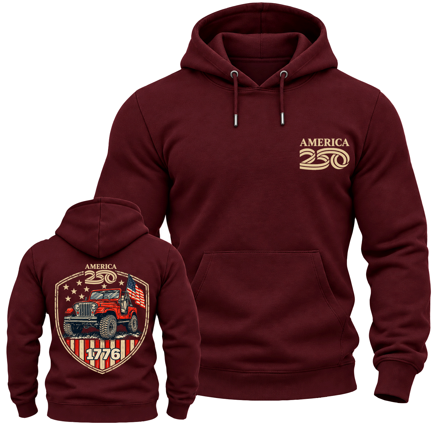 Jp x America 250 Freedom 1776 Cotton Hoodie