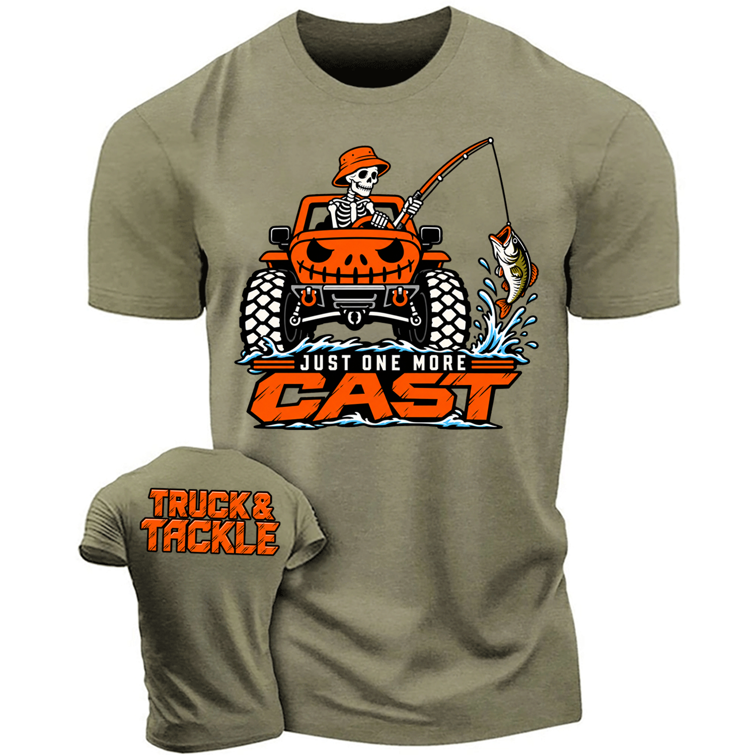 Truck & Tackle, Just One More Cast Cotton T-shirt