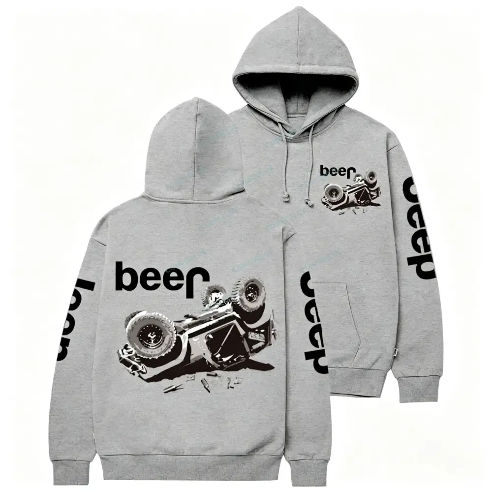 Funny Beer Overturn Casual Hoodie