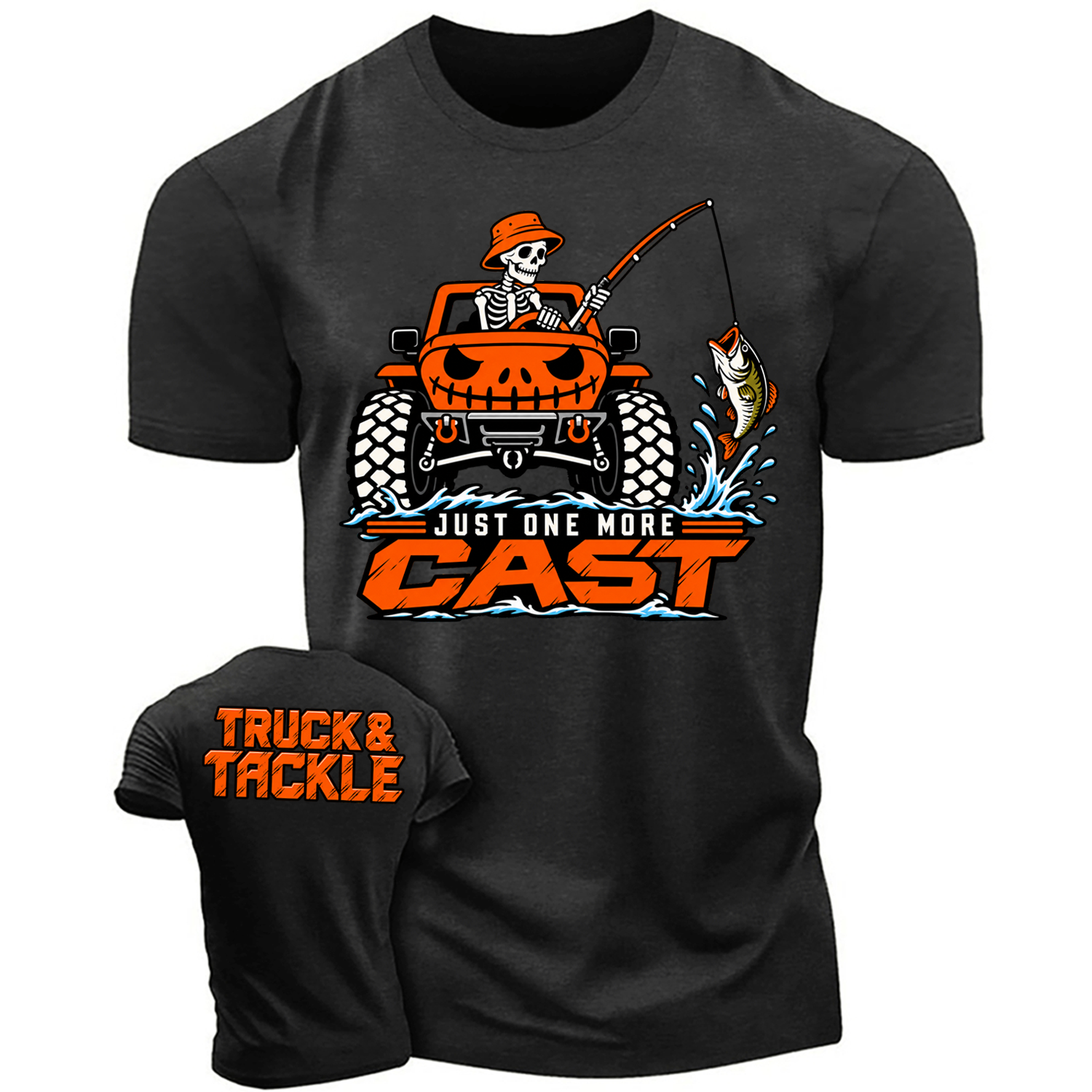 Truck & Tackle, Just One More Cast Cotton T-shirt