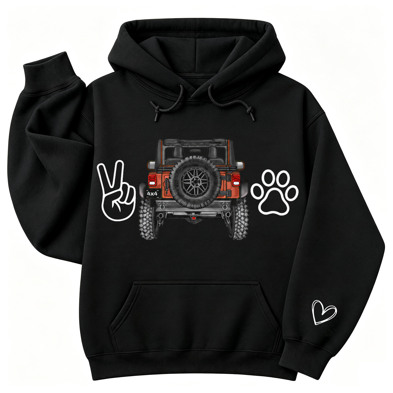 Dog Lover 4x4 Offroad Life Unisex Casual Hoodie