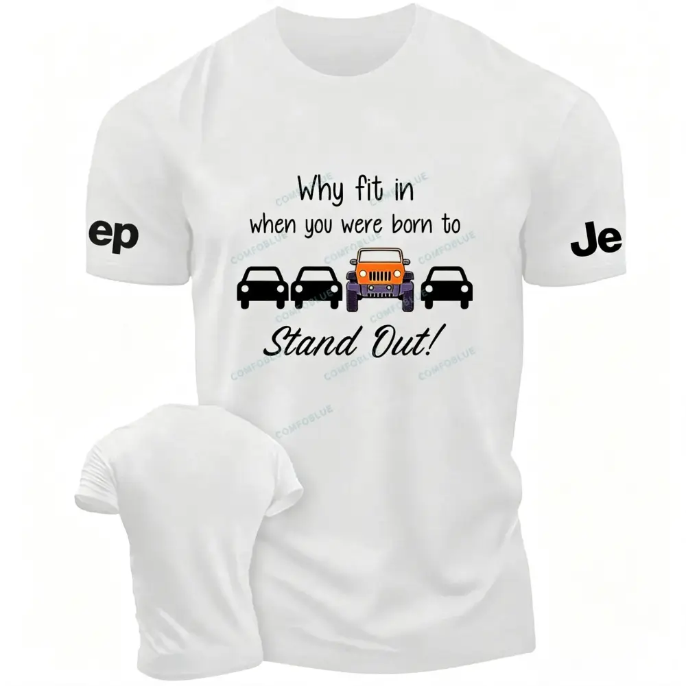 Orange Wrangler Why Fit In FUnny Jp Unisex T-shirt