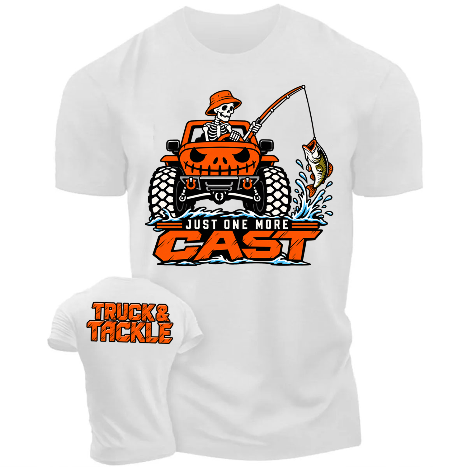 Truck & Tackle, Just One More Cast Cotton T-shirt