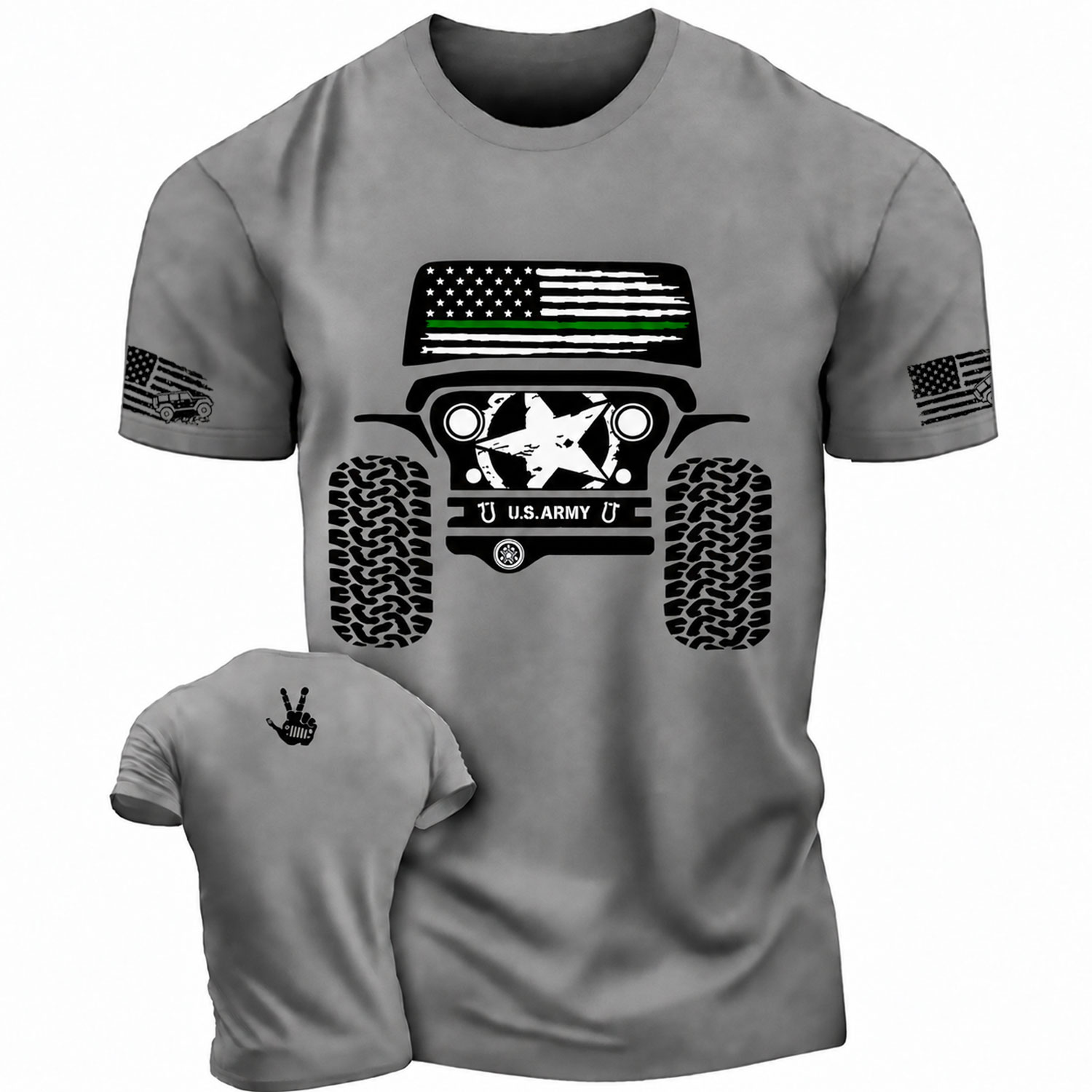 Jp Military green line Unisex T-shirt