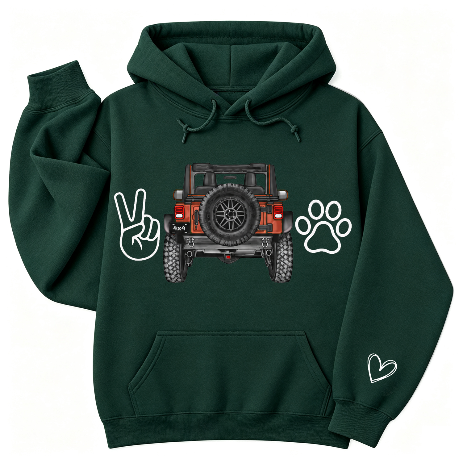 Dog Lover 4x4 Offroad Life Unisex Casual Hoodie