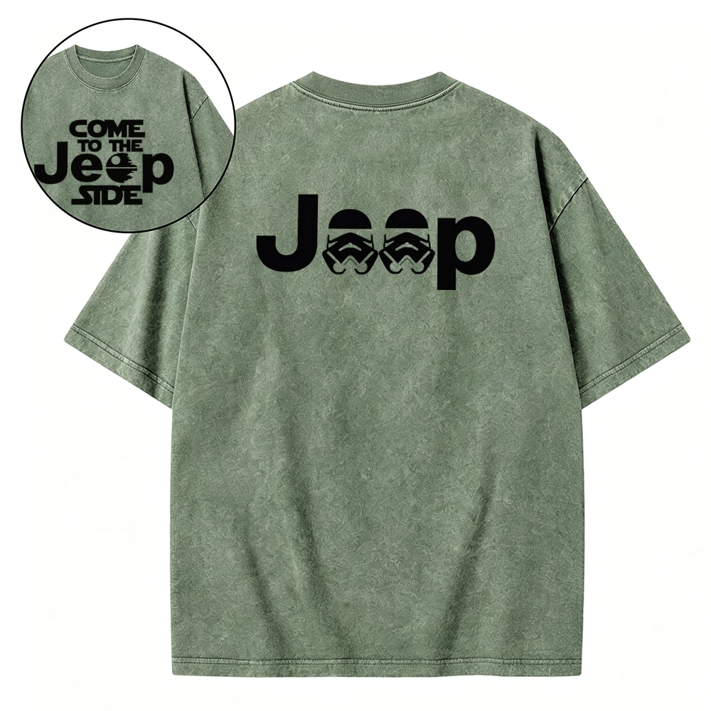 Come to the Jp Side Halloween Dark Star Unisex Washed T-Shirt