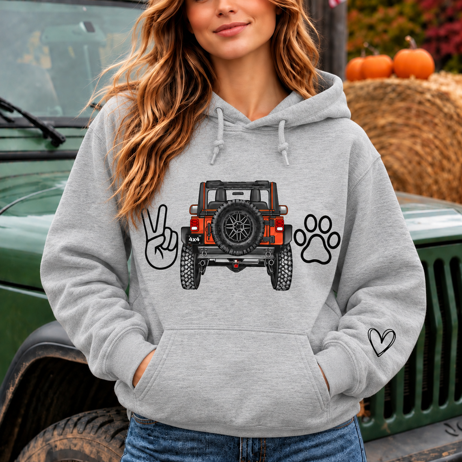 Dog Lover 4x4 Offroad Life Unisex Casual Hoodie