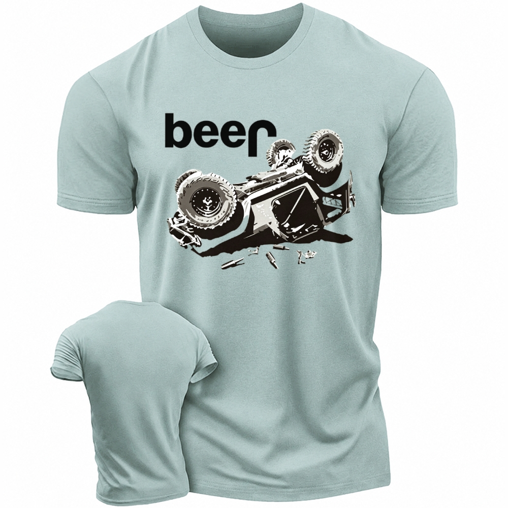 Funny Beer Overturn Unisex T-shirt