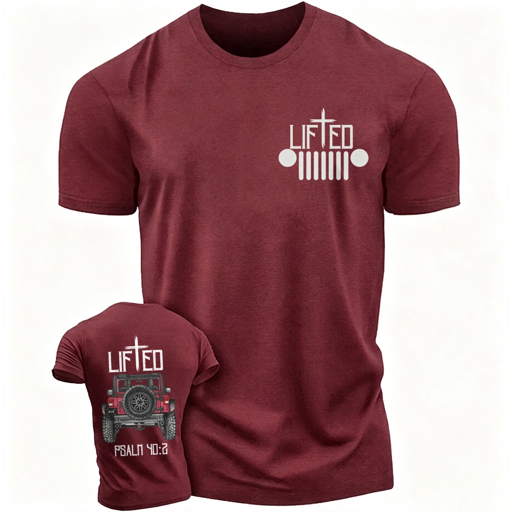 Christian "Lifted" Jp Truck Bible Verse Jp Unisex T-shirt