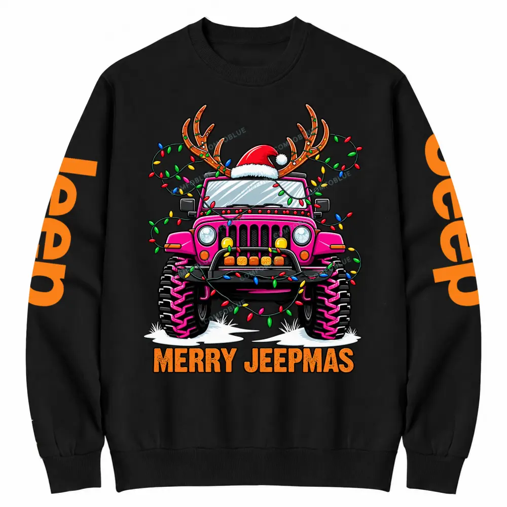 Merry Jeepmas Cotton Sweatshirt