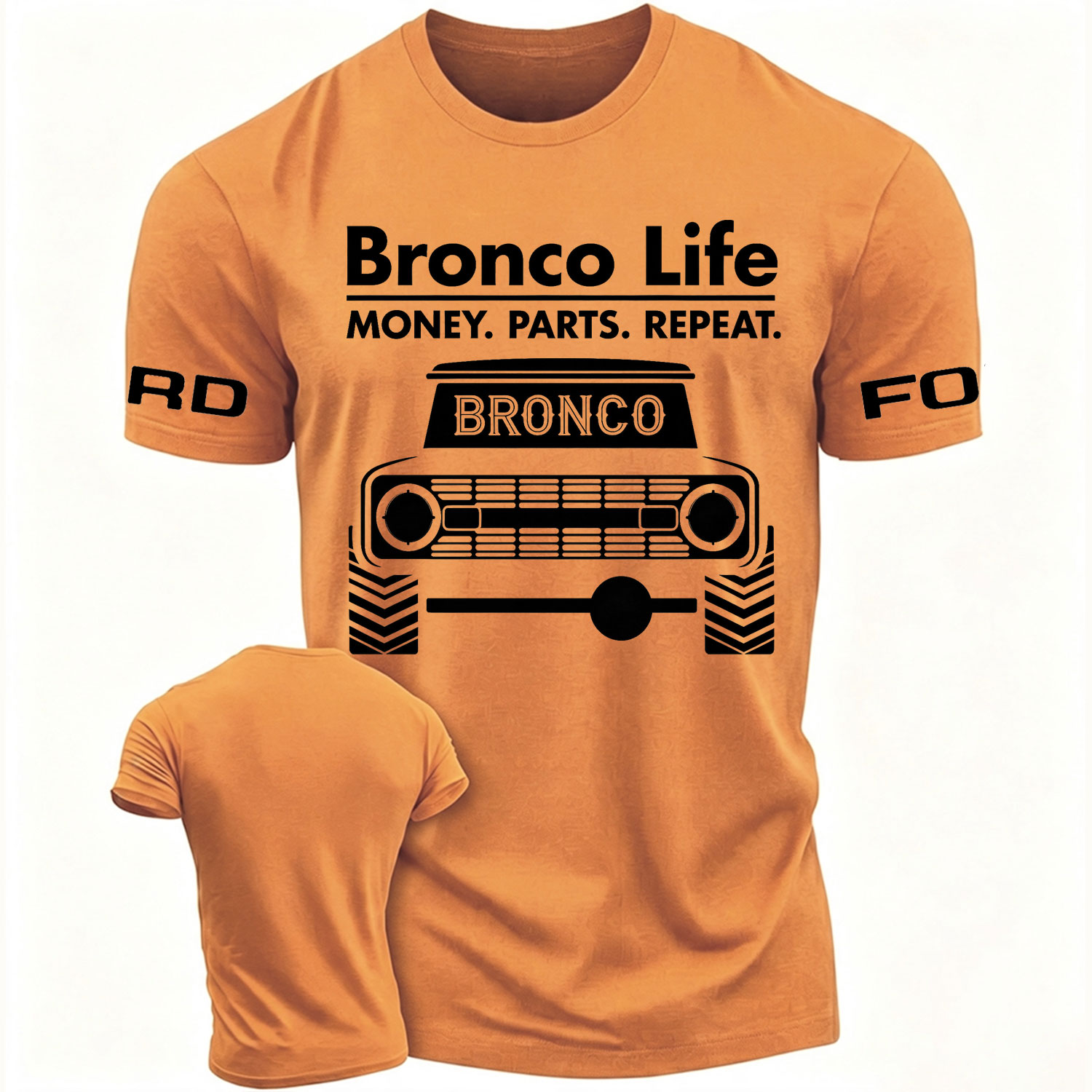 Bronco Life Vintage Truck Graphic Cotton T-shirt