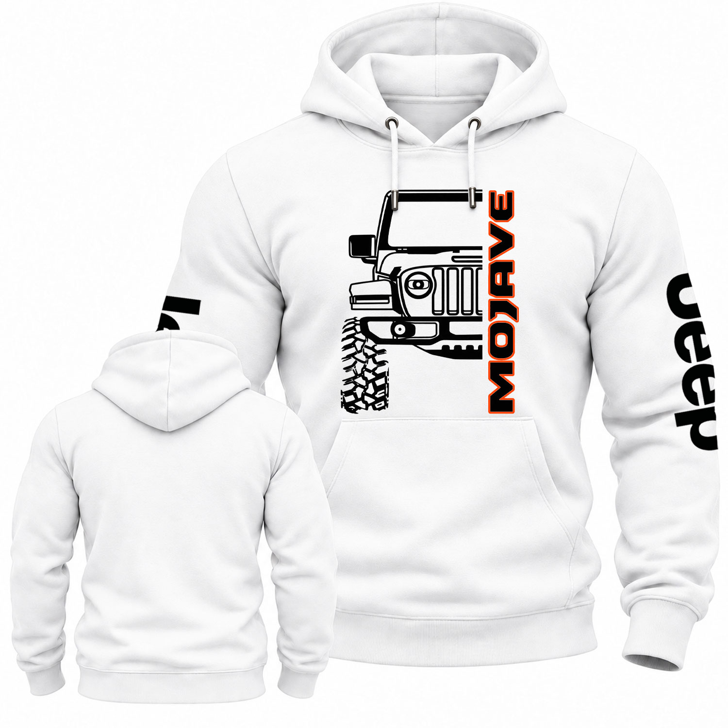 Jp Mojave Line Art Graphic Cotton Hoodie