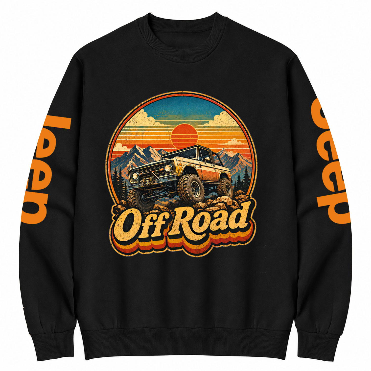 Aged Worn Gladiator Off Road Jp Style Unisex Cotton Sweatshirt