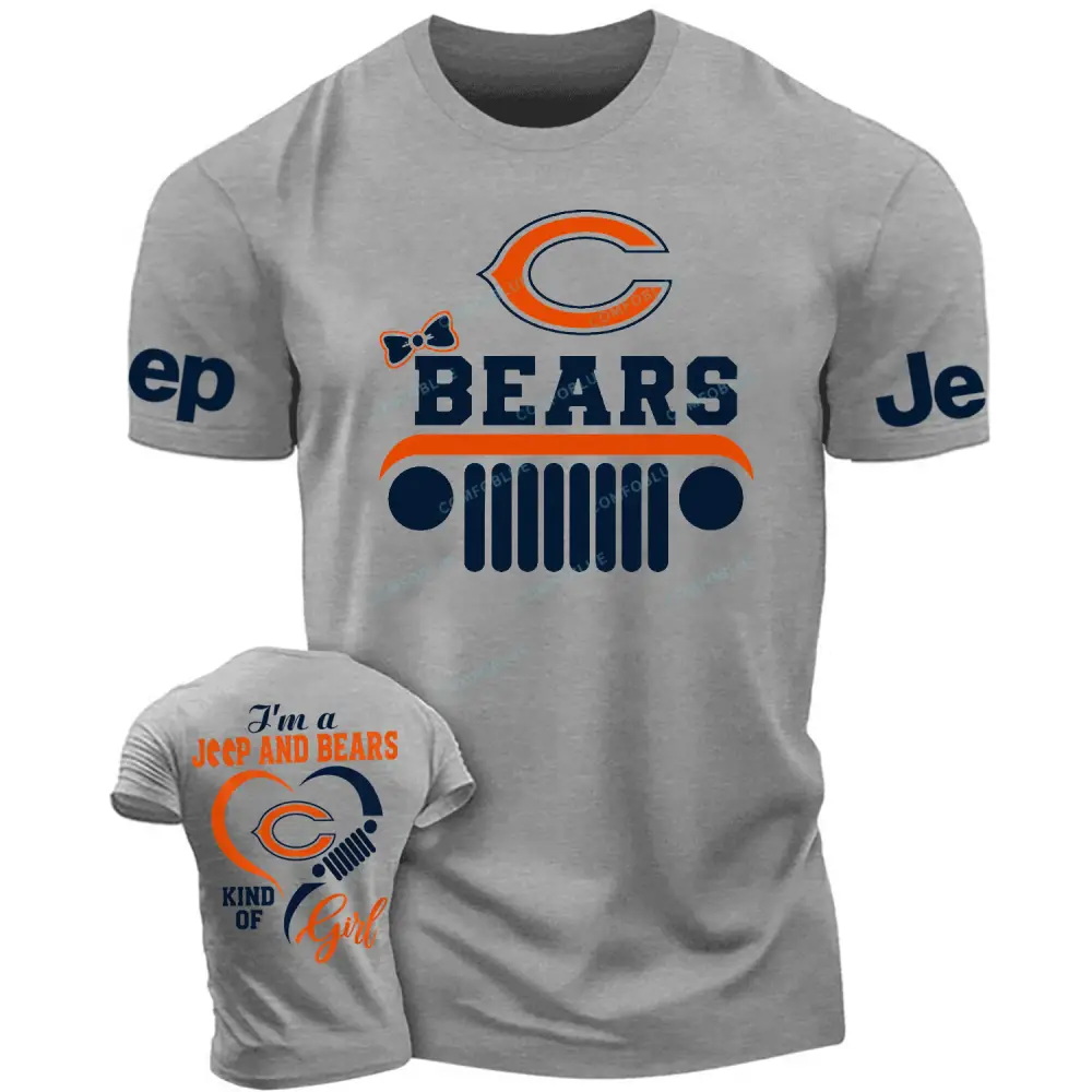 Chicago Bears I’m a Jp and Cowboys girl  Cotton T-shirt