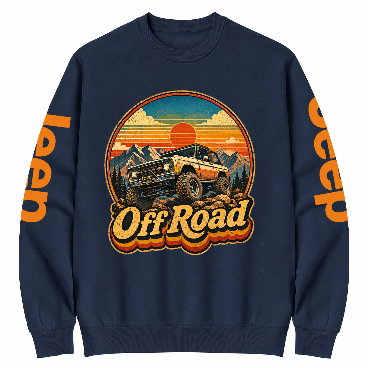 Aged Worn Gladiator Off Road Jp Style Unisex Cotton Sweatshirt