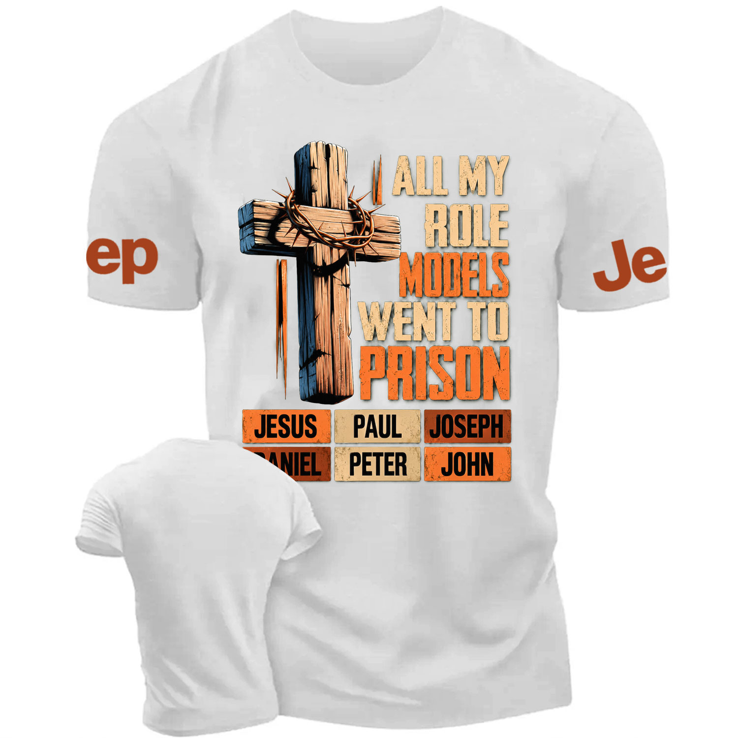 Christian Faith Bible Verse Religious Cotton T-shirt