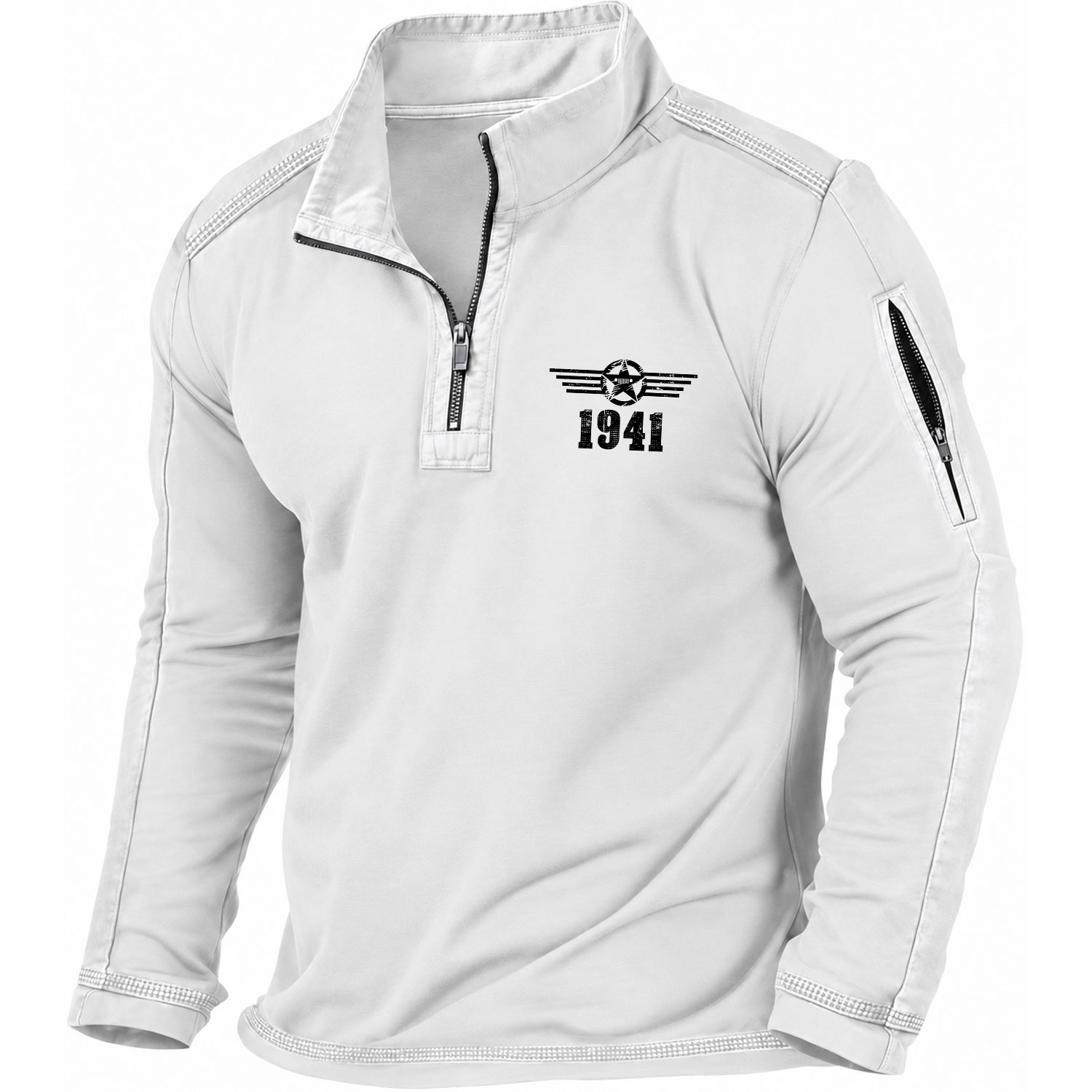 Vintage 1941 Star Quarter-Zip Sweatshirt