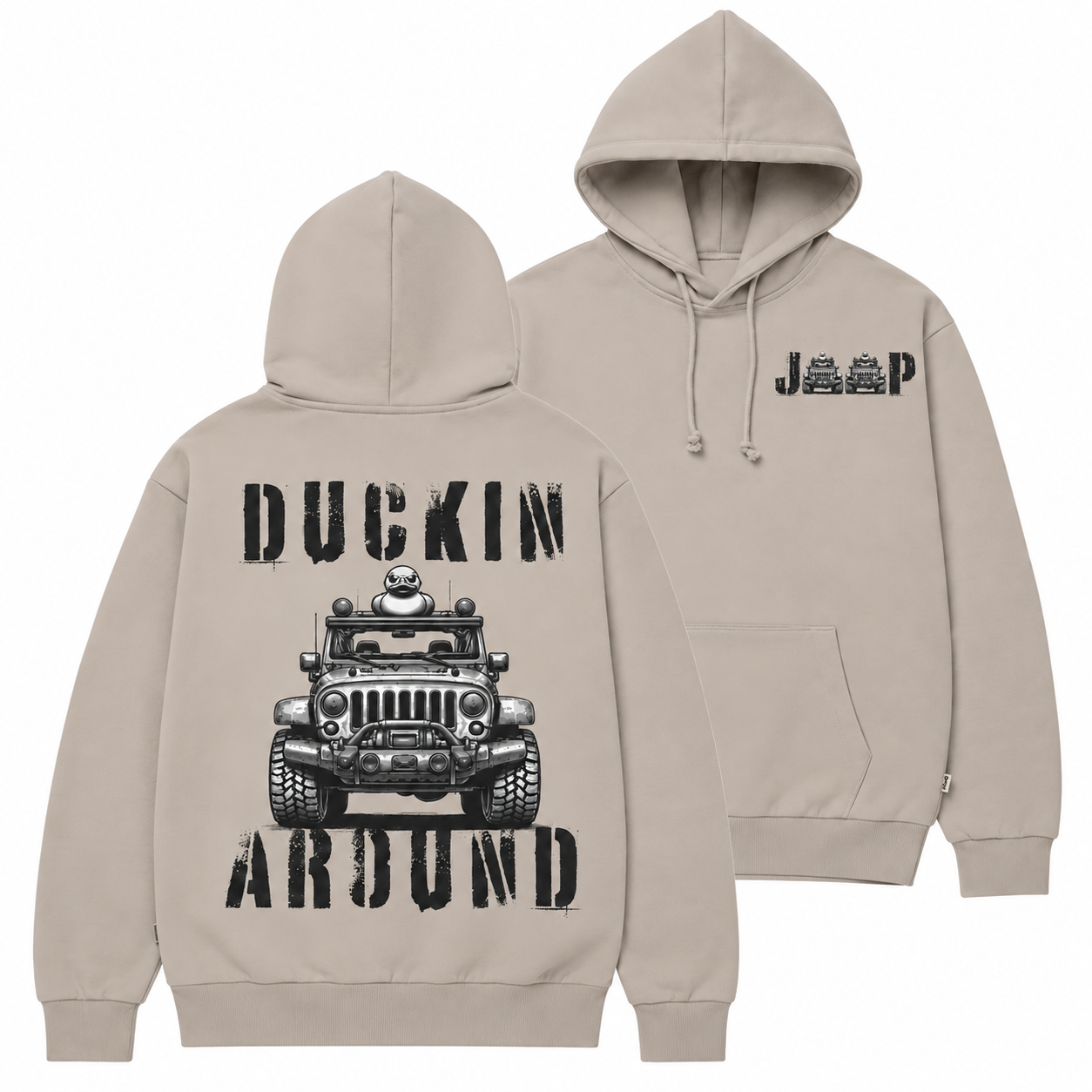 Ducking Around  Unisex Casual Hoodie