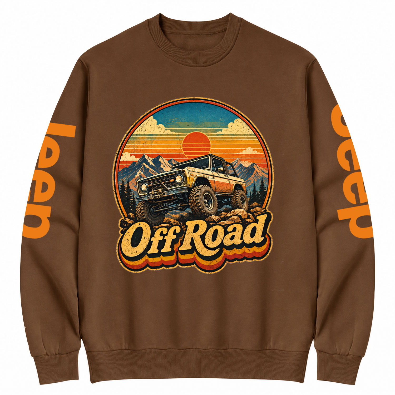 Aged Worn Gladiator Off Road Jp Style Unisex Cotton Sweatshirt