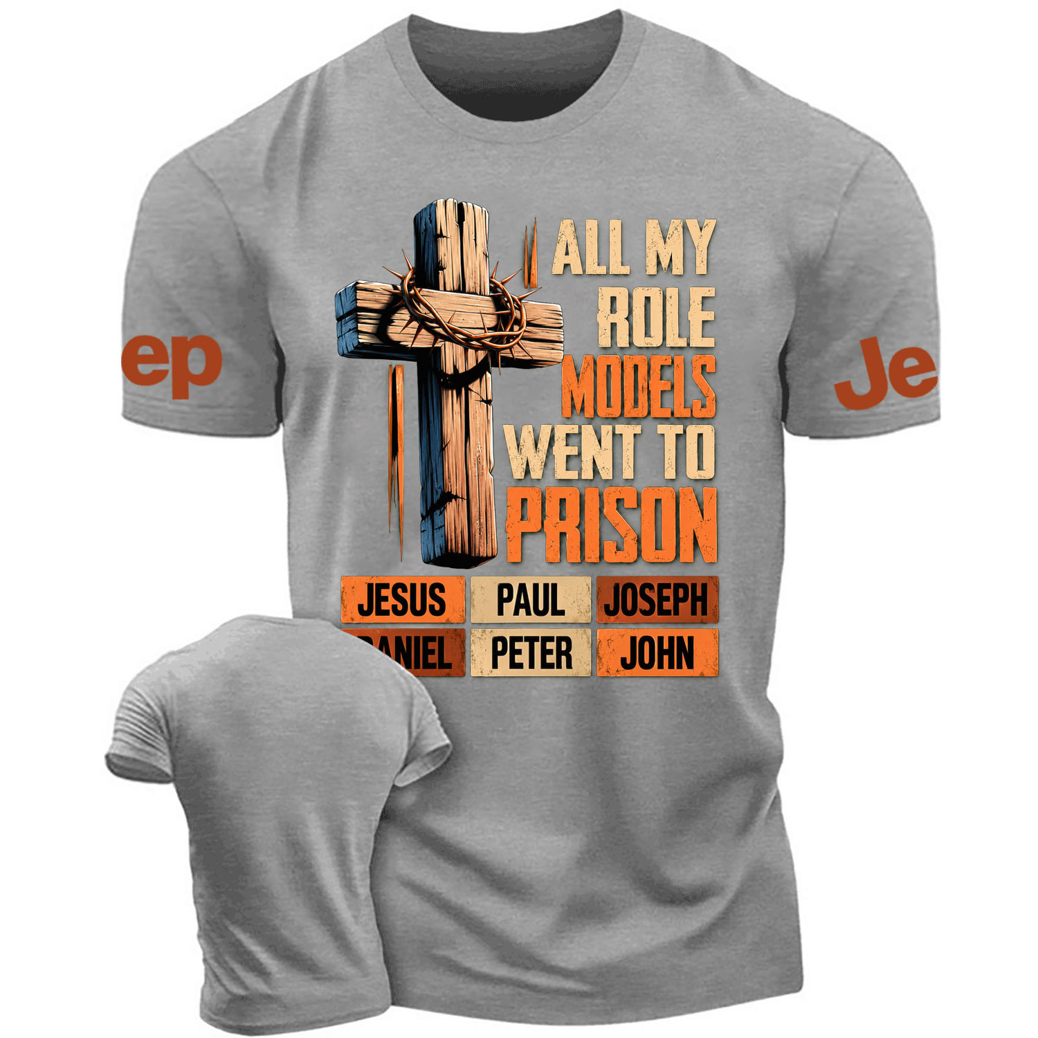 Christian Faith Bible Verse Religious Cotton T-shirt