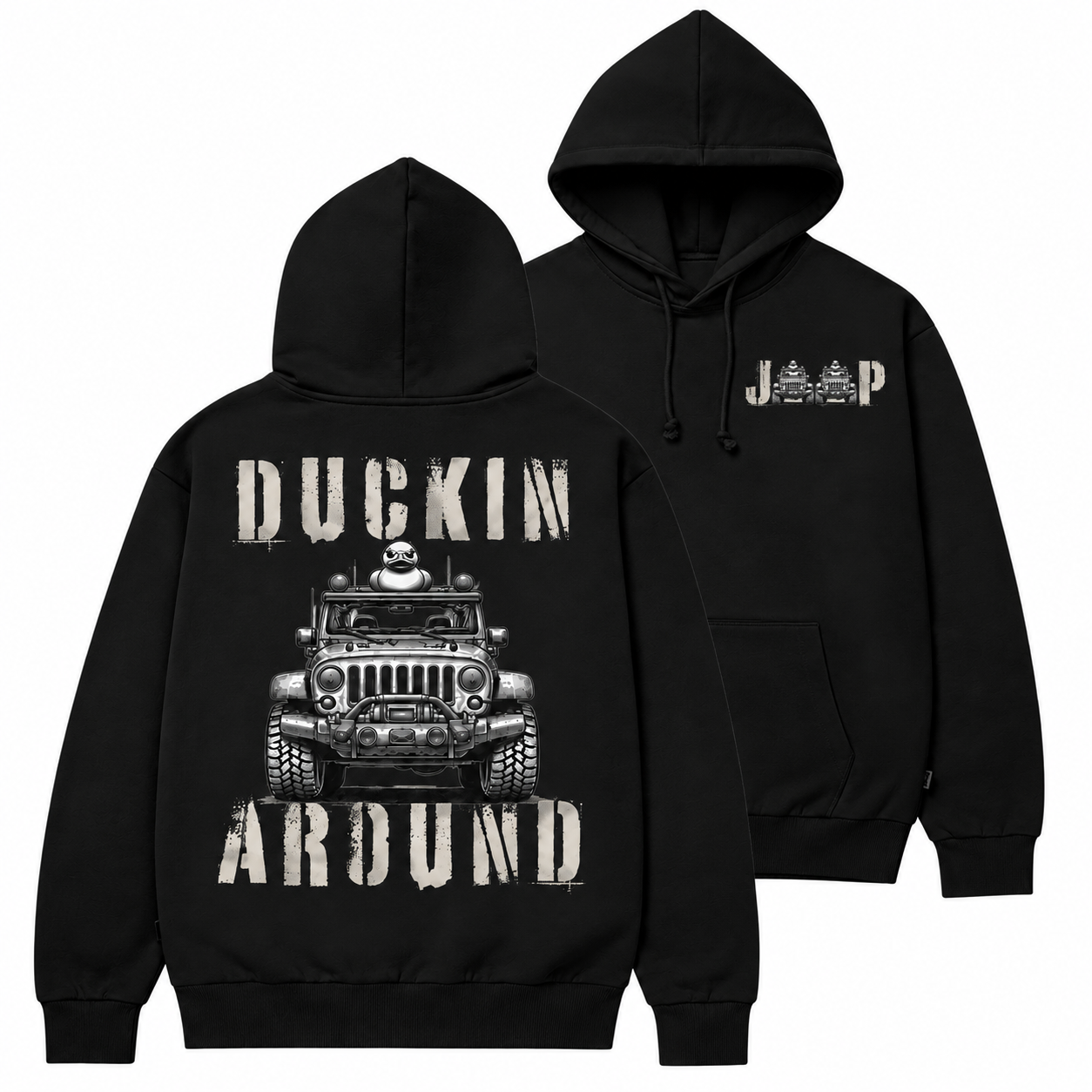 Ducking Around  Unisex Casual Hoodie