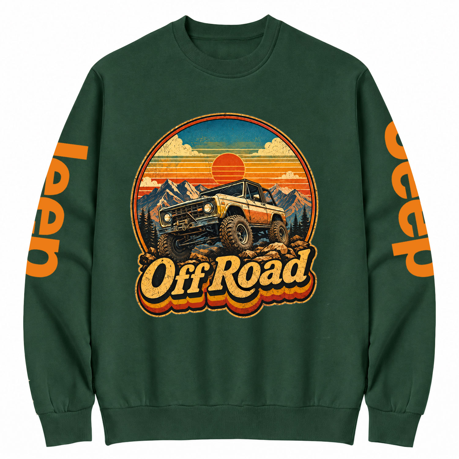 Aged Worn Gladiator Off Road Jp Style Unisex Cotton Sweatshirt